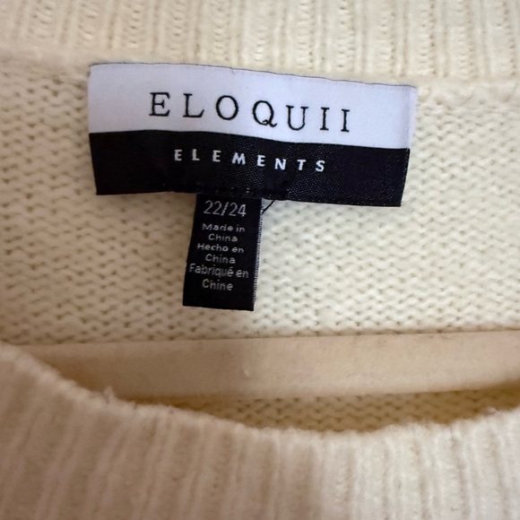 Eloquii Elements Cream Sweater​ - Picture 3 of 4